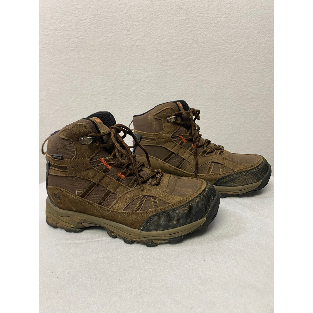 Northside Boys Youth Size 6 Brown‎ Suede Leather Hiking Boots Waterproof